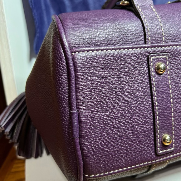 Dooney & Bourke Purple Small Satchel - Picture 5 of 10